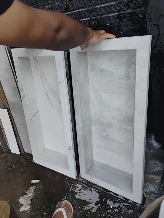 Cubas e Pias de Mármore Branco - Novas - Foto 3