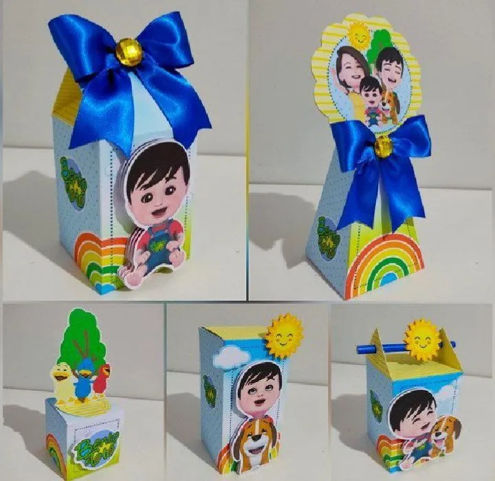 Caixinhas Personalizadas Tema Bento e Totó- Papelaria