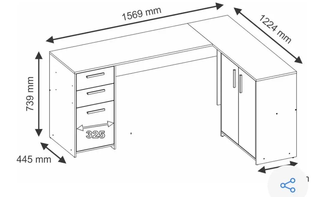 Mesa de escritório super espaçosa - Foto 2