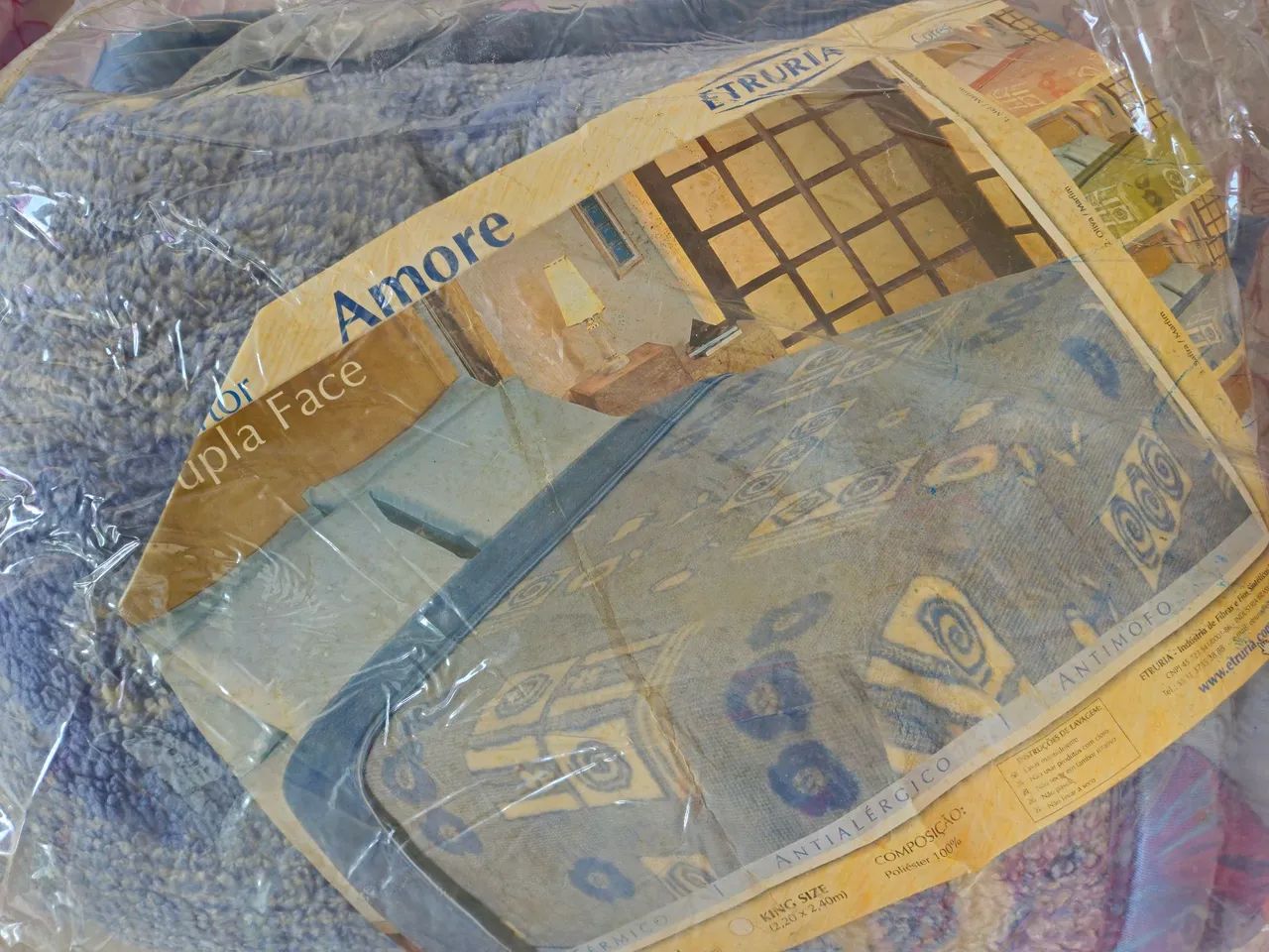 Cobertor Casal dupla face azul aconchegante - Foto 3