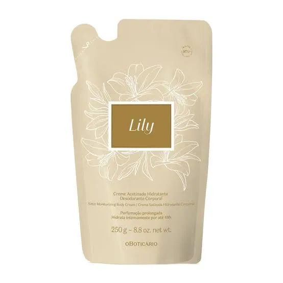 Refil Loção Acetinada Hidrantate " Lily " 250ml - Foto 3