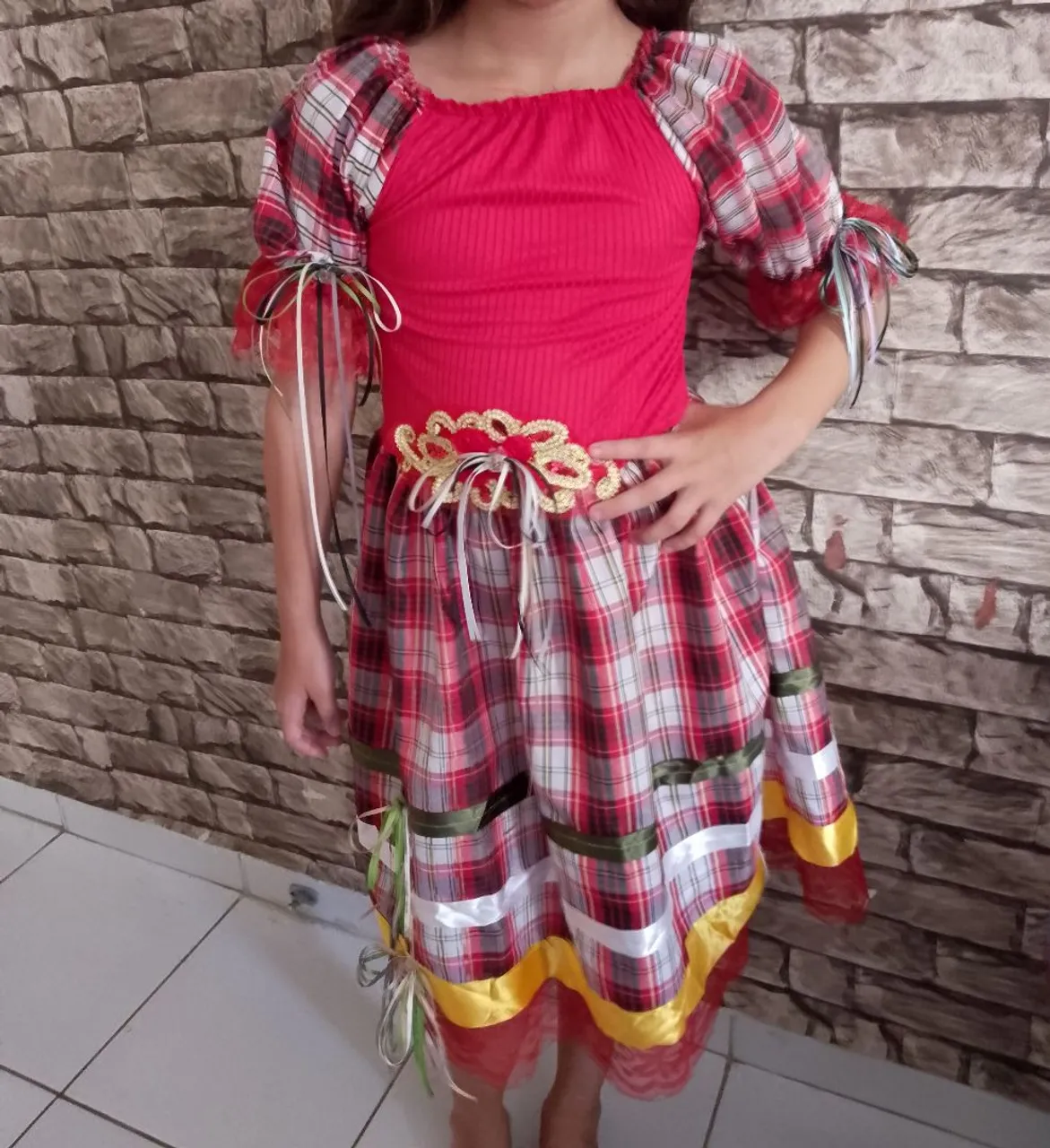 Vestido Infantil Festa Junina