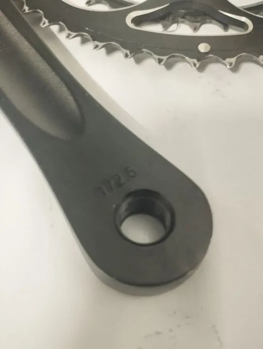 Jogo de Pedivela Vicinitech 53/39 BCD 130mm 172,5mm Preto Usado - Foto 4