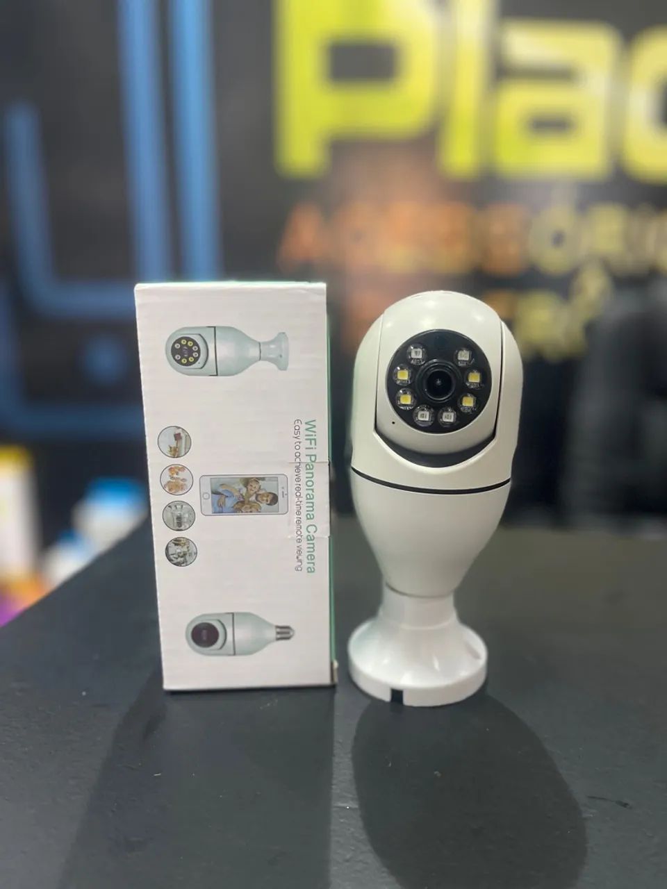 Câmera Ip Lâmpada Wi-Fi Full Hd Visão Noturna - Interna nova Fazemos Entregas  - Foto 6