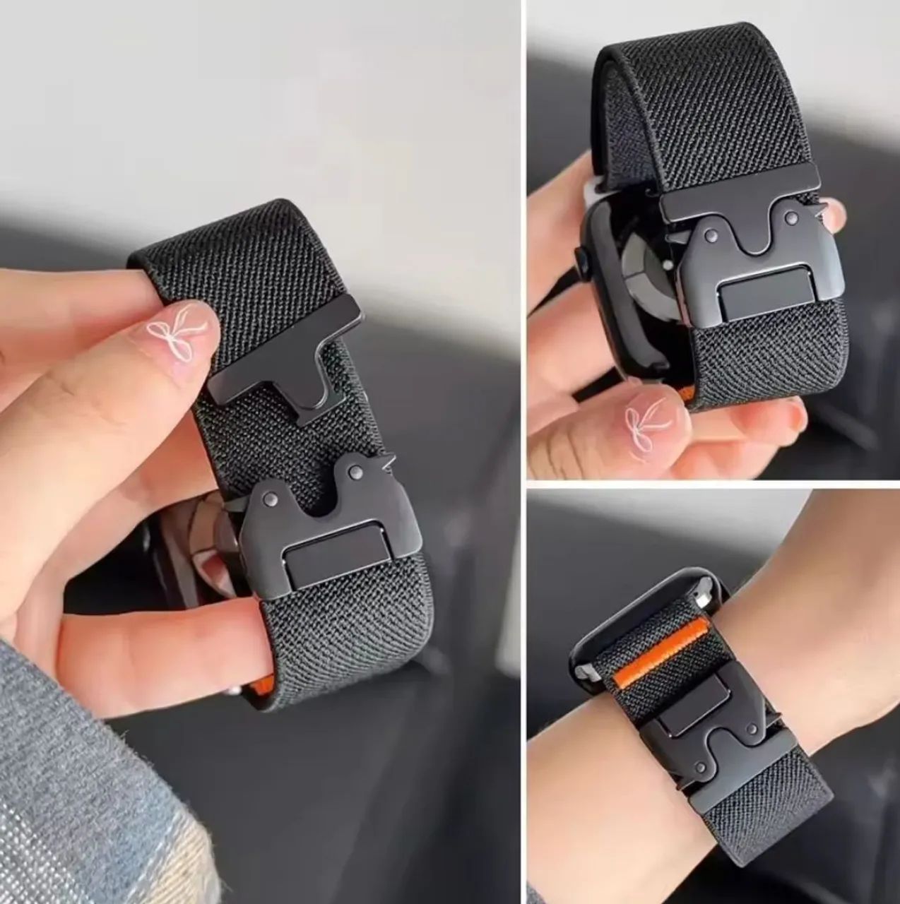 Pulseira pra AppleWatch em Nylon 42 a 49mm - Foto 2