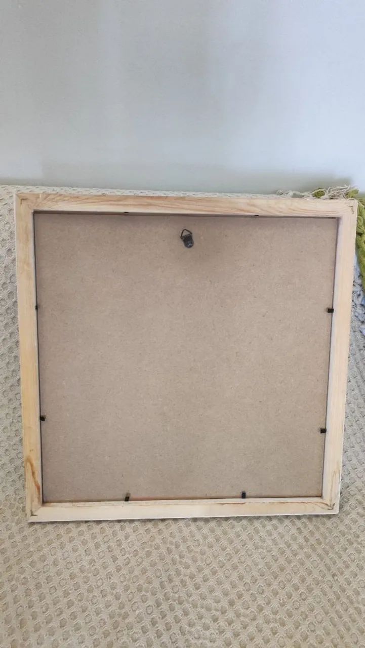 Quadro Decorativo Branco com vidro  - Foto 3