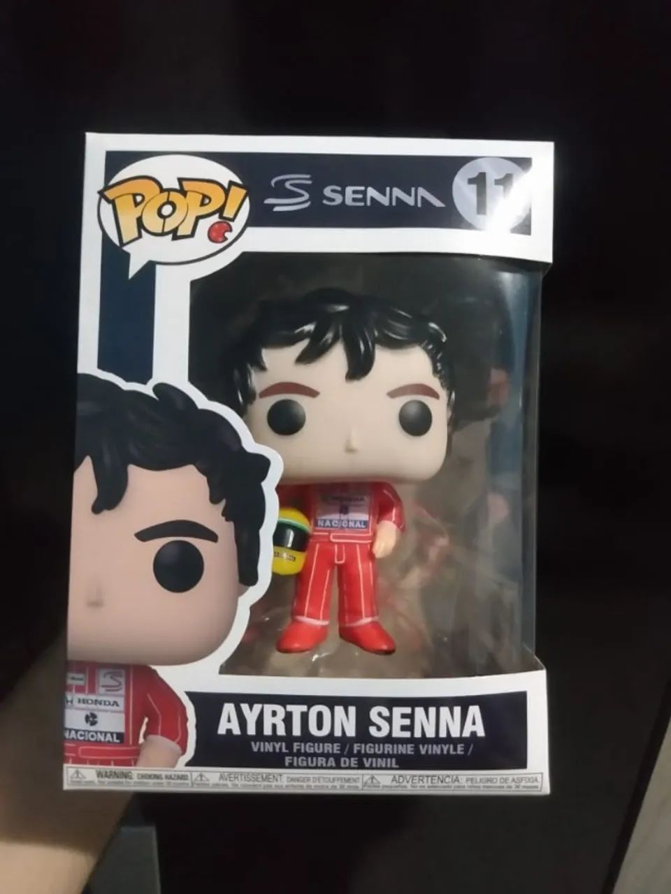 Colecionável Ayrton Senna Pop Funko (não é original)