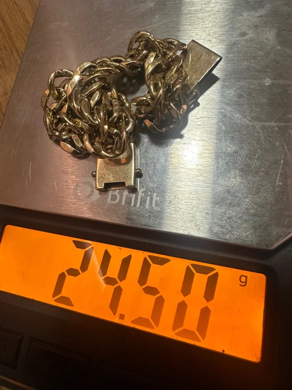  Pulseira de ouro 18k 24,50g nova garantia eterna certificado loja física - Foto 4