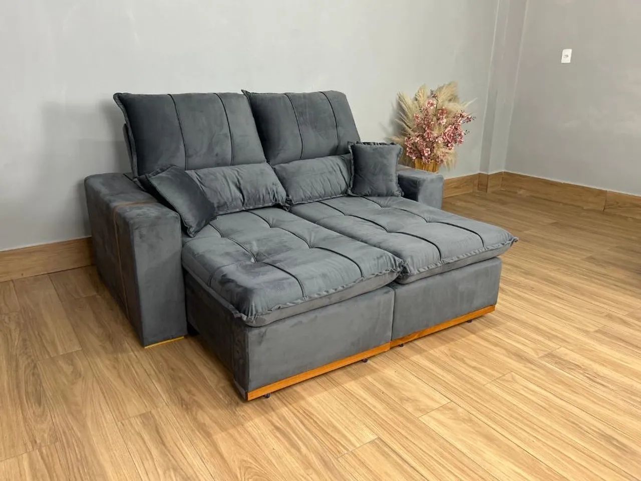 Sofá Retrátil Reclinável Oásis 1.80m-Produto Novo  - Foto 4