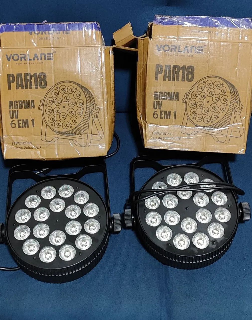 2 Par leds18 por 18   de Iluminação LED RGBWA UV 6 em 1 - Foto 6