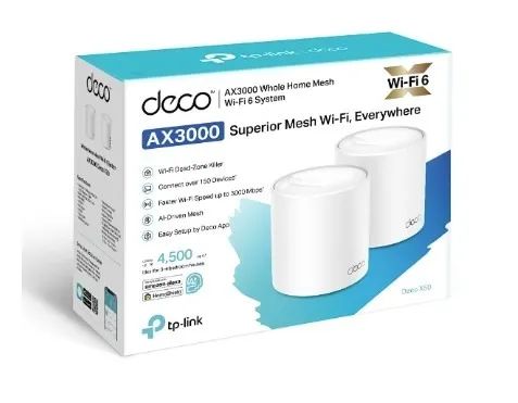 Kit Roteador TP-Link AX3000 (Deco X50) 2 Unidades