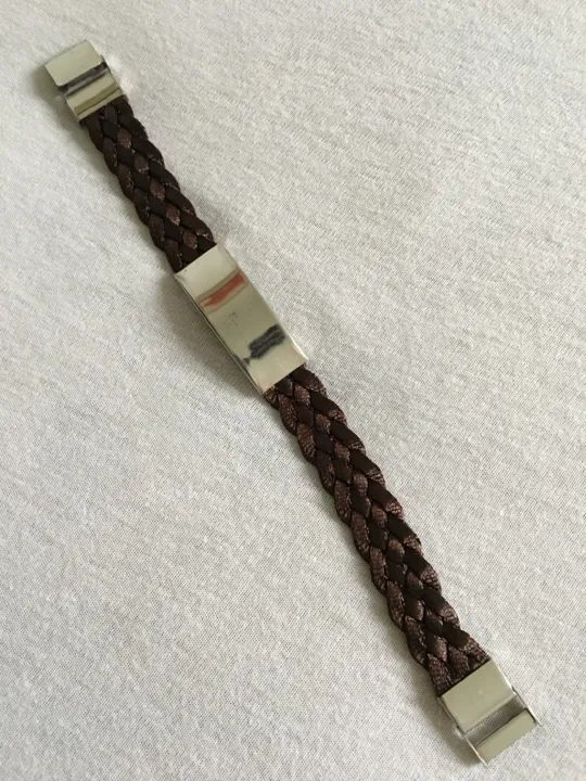 Kit 03 Pulseiras Baratas Unissex Para Gravar Nome Em Metal - Foto 3