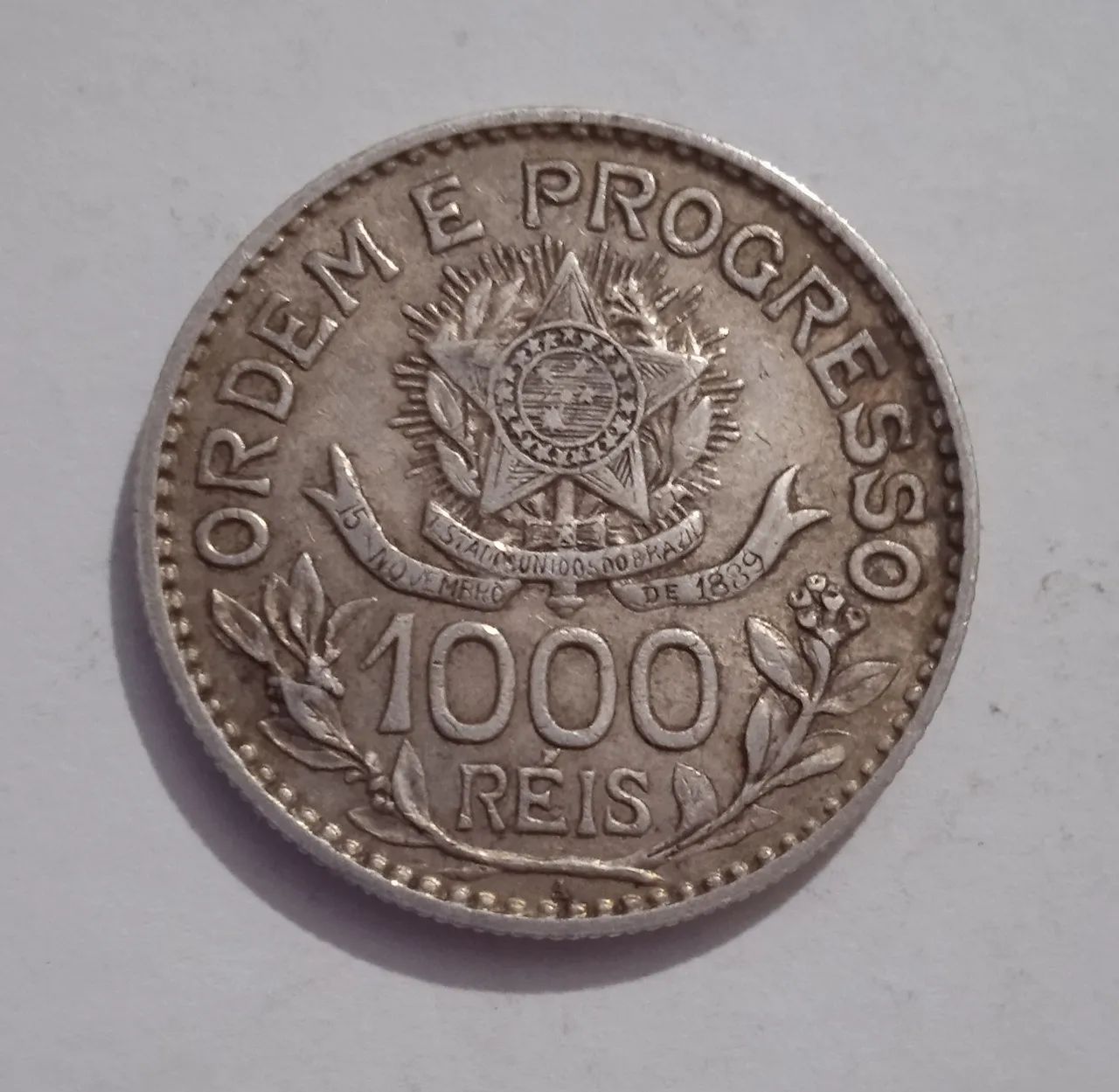 Moeda de Prata 1000 Réis 1913