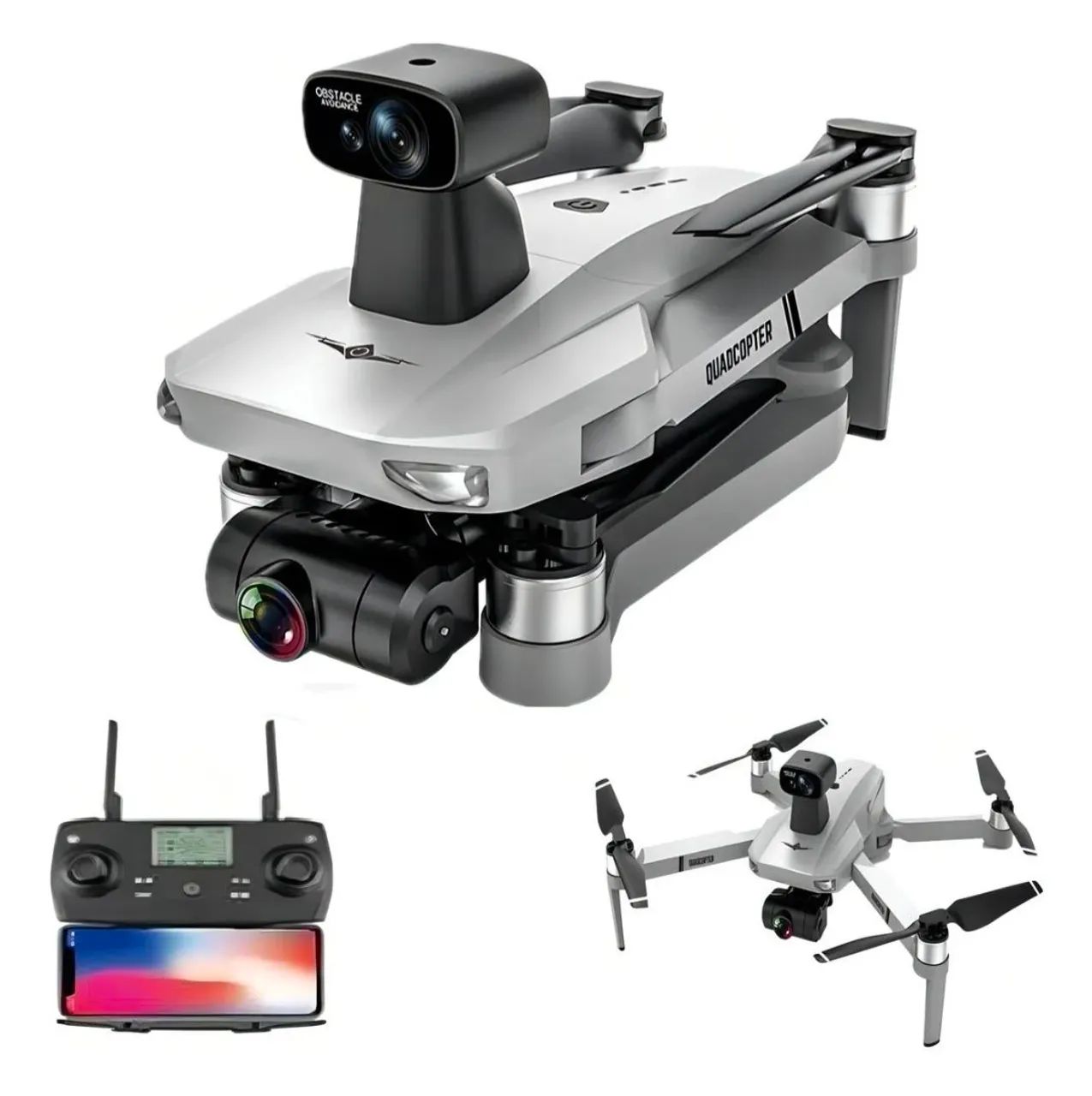 Drone KF102 Max Câmera 4k Ultra HD Gimbal, 1,2 KM alcance com 2 Baterias