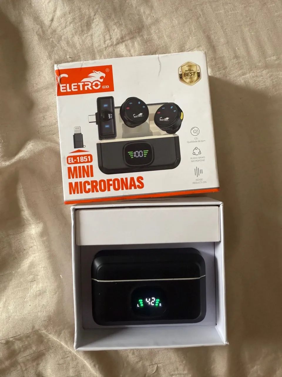 Mini Microfones ELETRO EL-1851 - Sem Fio - Foto 3