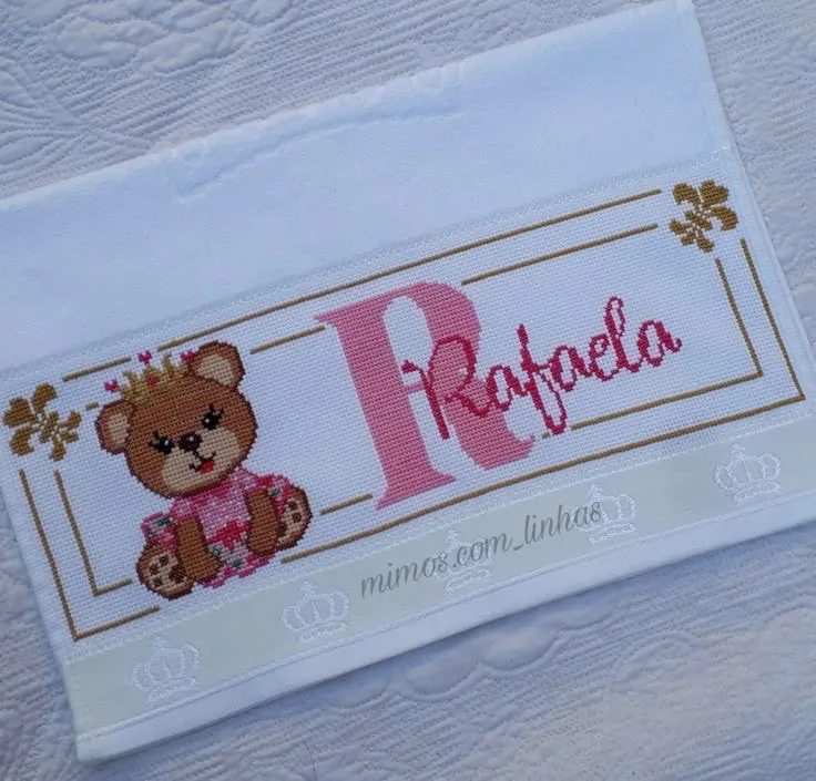 Toalha de Mão Bordada Personalizada