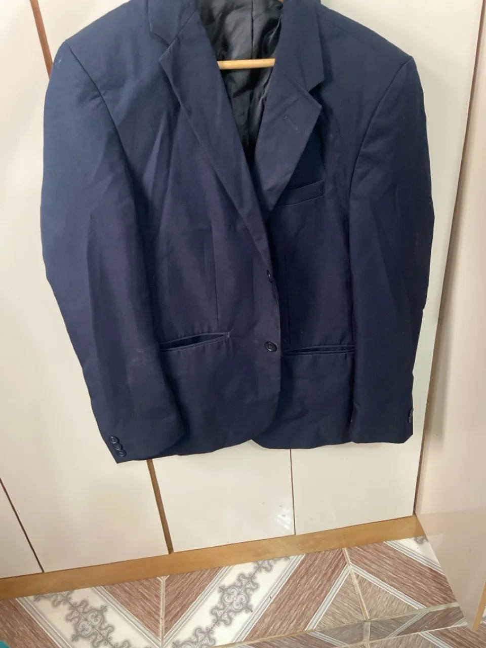 Palitó 46 calça 40 azul escuro