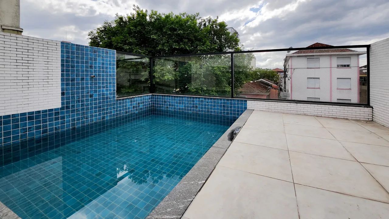 Casa sobreposta alta a venda com 4 suítes, piscina e churrasqueira no Boqueirão em Santos - Foto 4