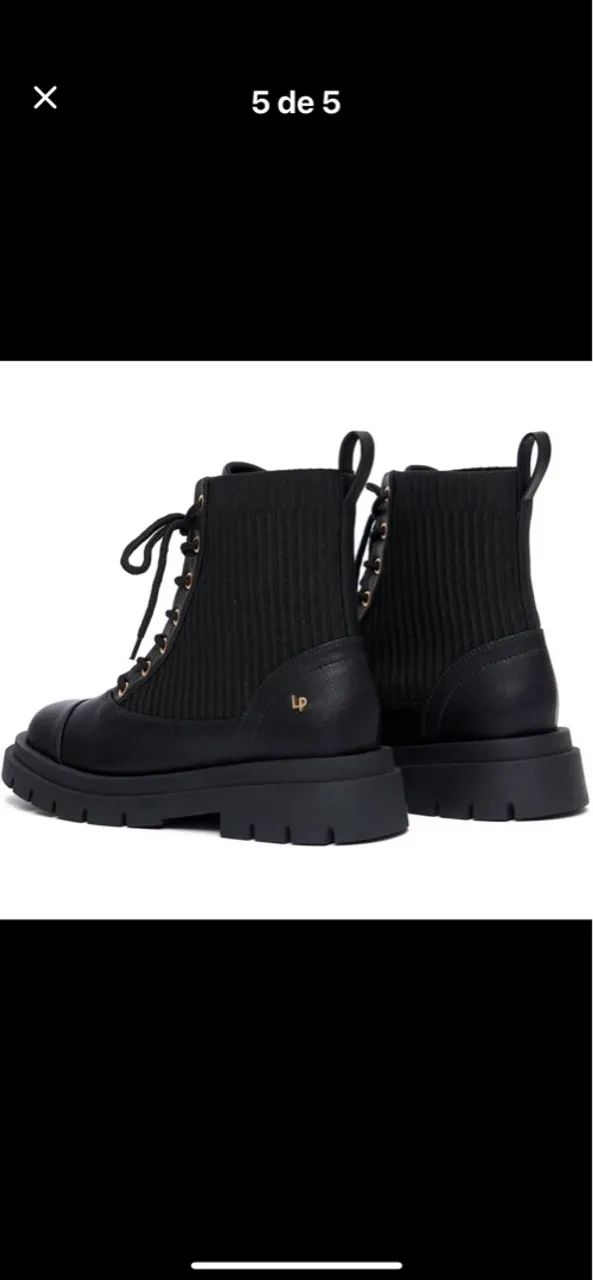 Bota Preta tratorada lana perfume  - Foto 2