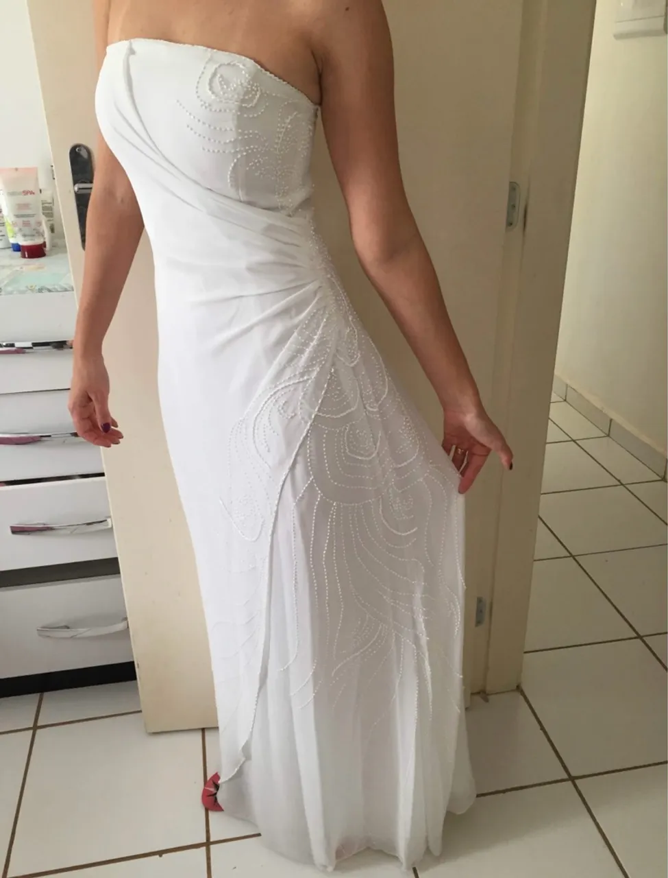 Vestido branco casamento cartório