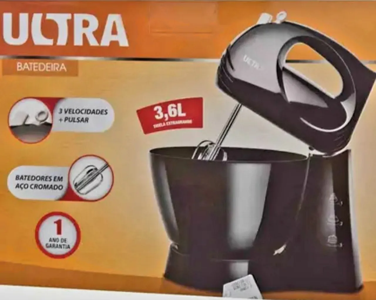 Batedeira Ultra 3,6L 3 Velocidades + Pulsar