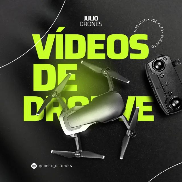 Gravação de video com Drone DJI 4k