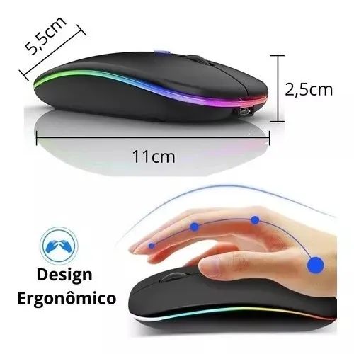 Ergonomic Rechargeable Wireless Optical RGB LED Mouse64208793160193122