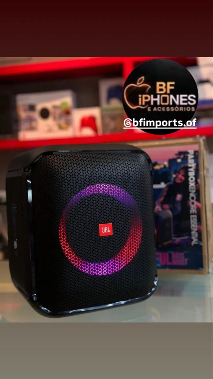JBL PARTYBOX ENCORE ESSENTIAL - LACRADA PROMOÇÃO 
