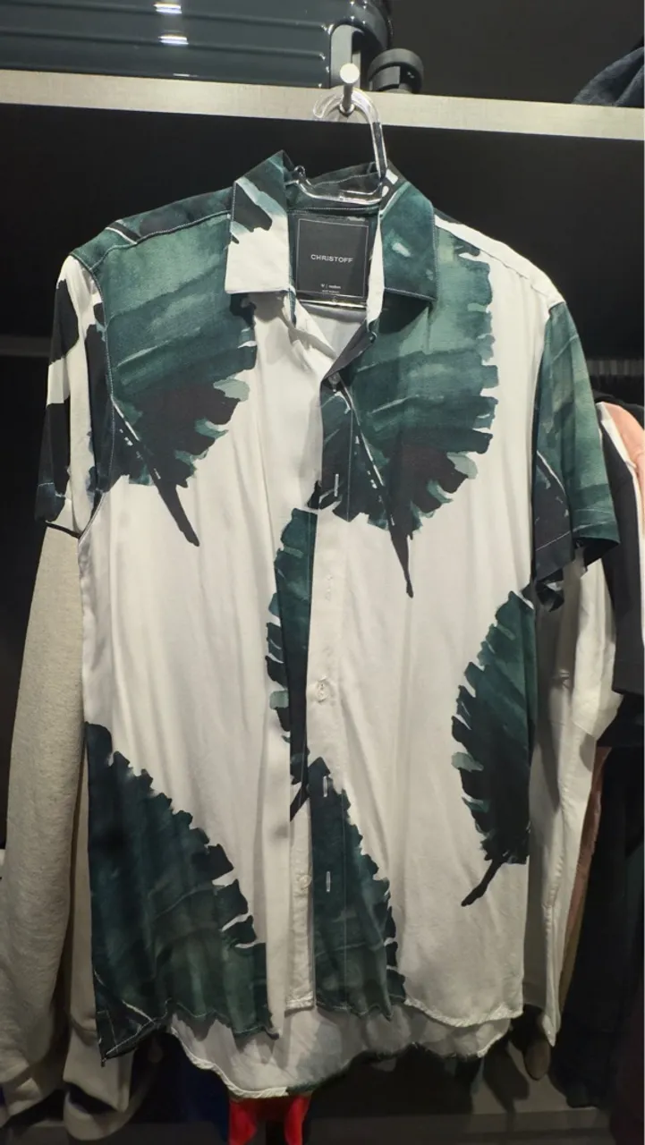 Camisa CHRISTOFF estampa folhas