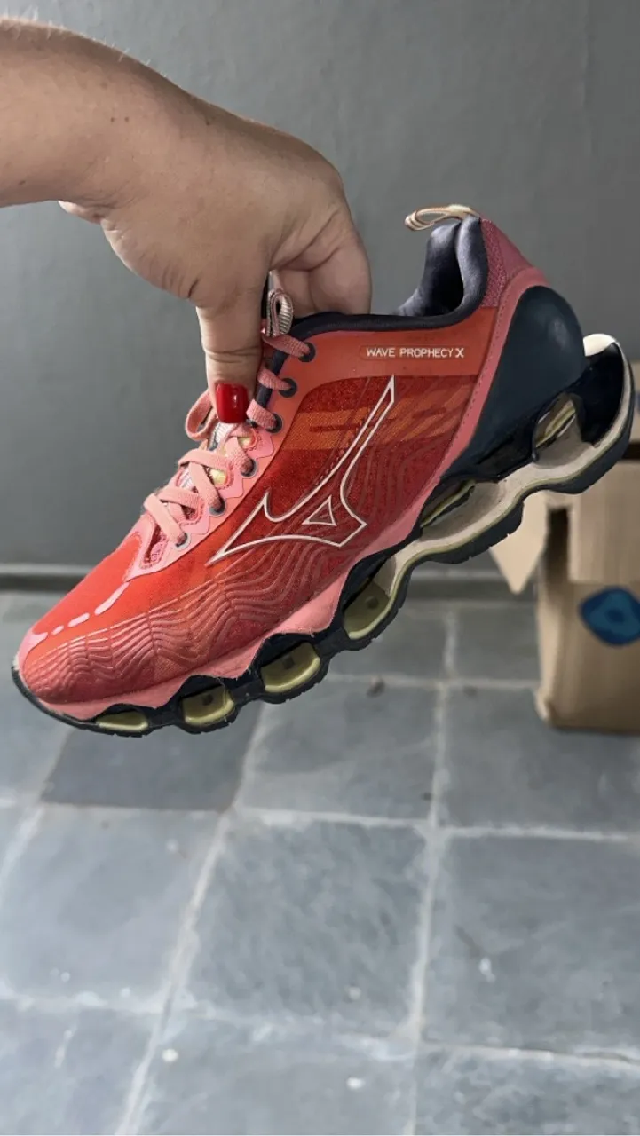 Mizuno Wave Prophecy X - Laranja/Vermelho