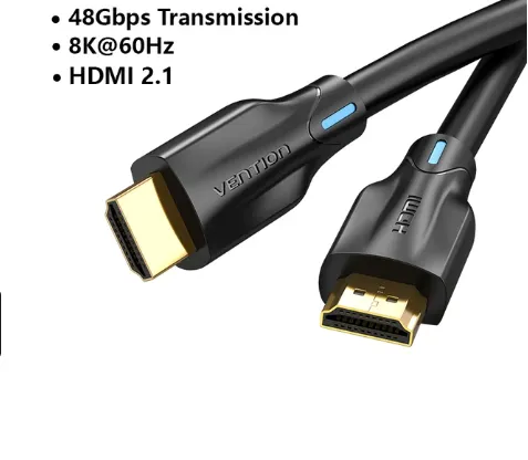 Cabo Hdmi Venton 2.1 1,5 Metros Resolução 8k 60hz