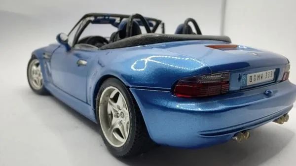 Miniatura Bmw M Roadster 1996 Bburago 1/18 Azul - Foto 3