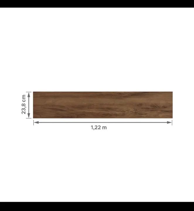 Piso Vinílico Cola Basic Santa Fé Madeira Marrom Eucafloor