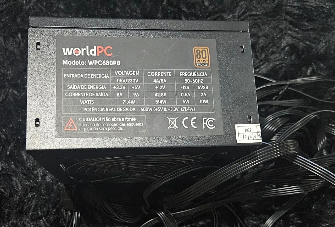 Fonte 600w Studio Pc