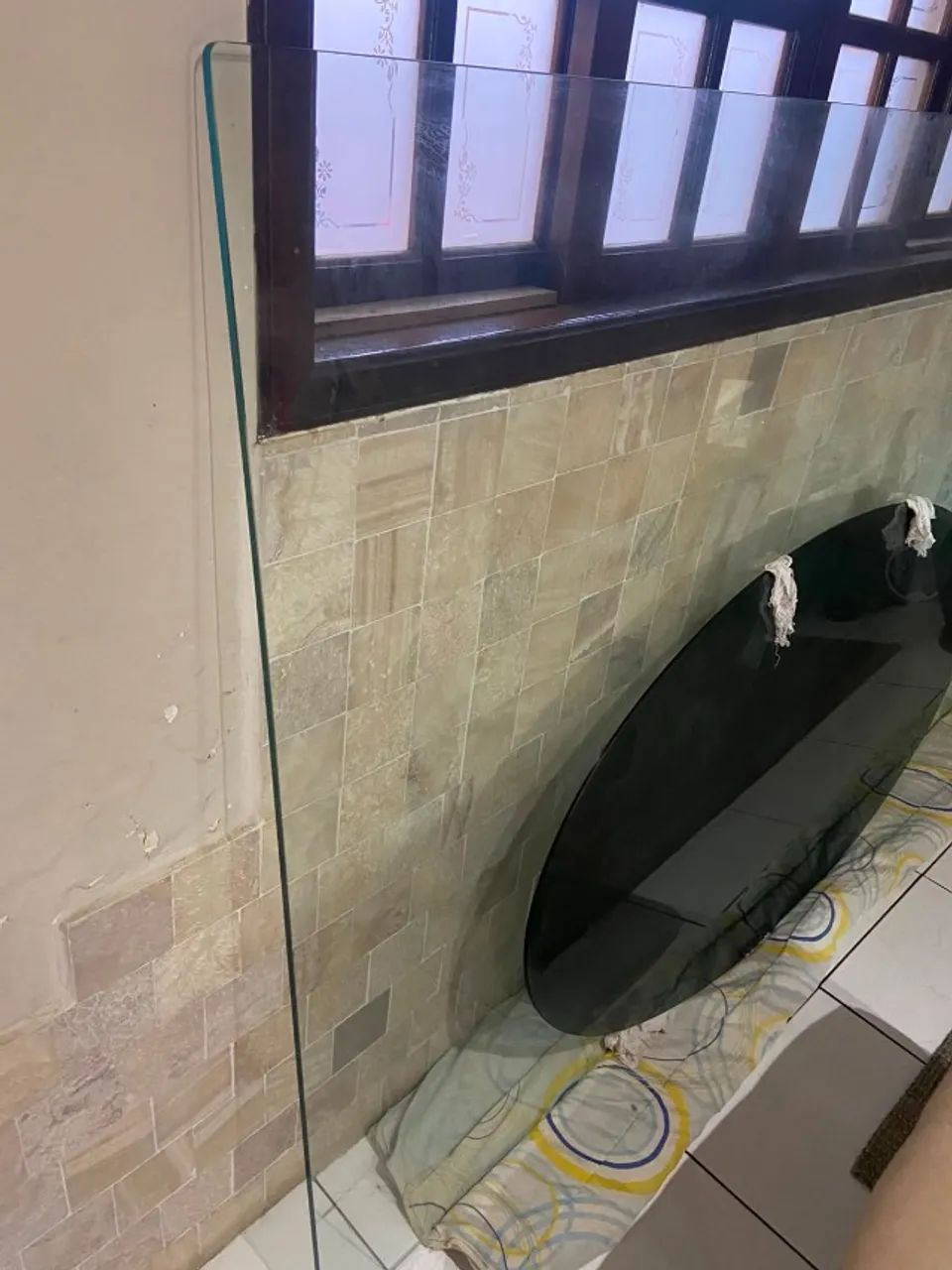 Tampão de mesa de vidro - oval ou retangular - Foto 2