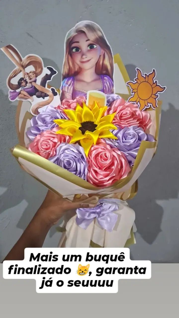 Buquê princesa Rapunzel