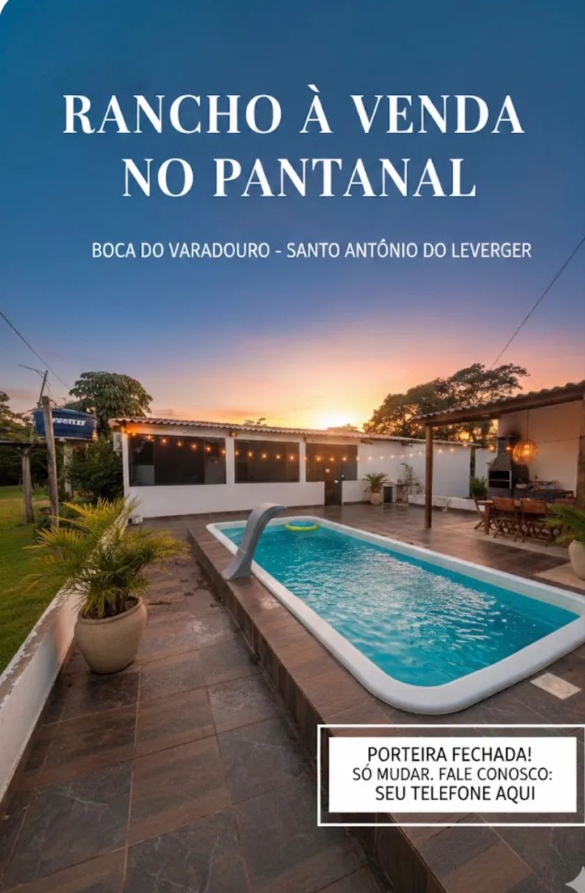 Rancho de Porteira Fechada a 100km de cuiaba