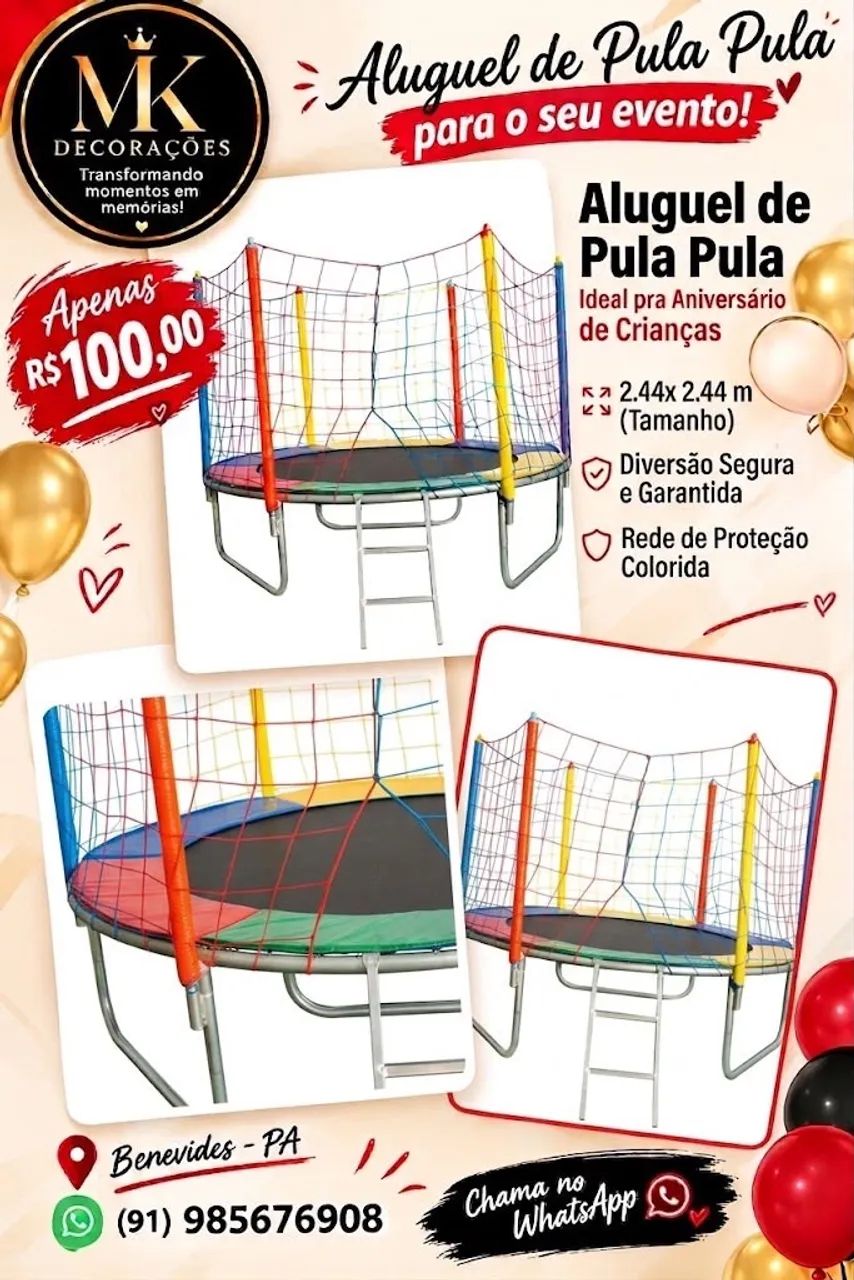 Pula pula pra aniversário ou festas 