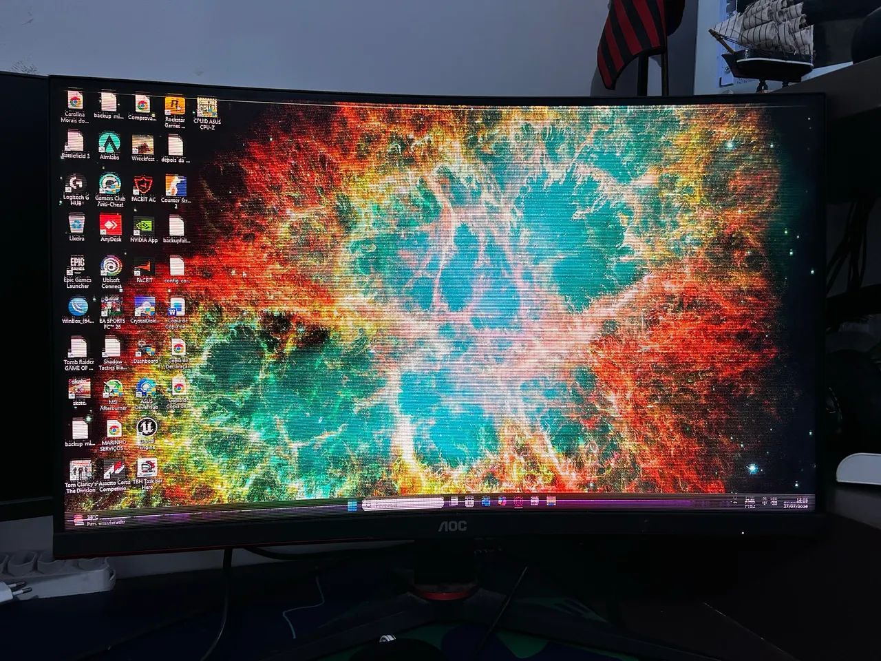 Monitor 27 AOC Legend 240Hz - COM DEFEITO - Foto 2