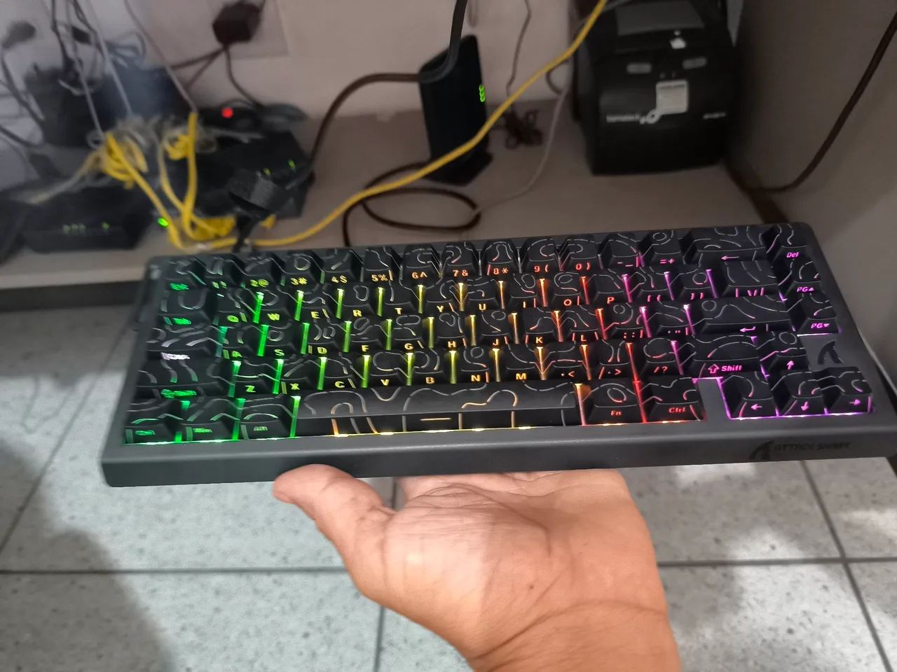 Teclado gamer - attak shark - X68 - Foto 2