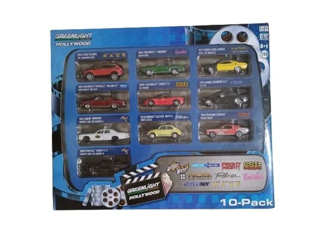Greenlight Hollywood 10 Pack Temáticos 1/64 Raridade Único  - Foto 2