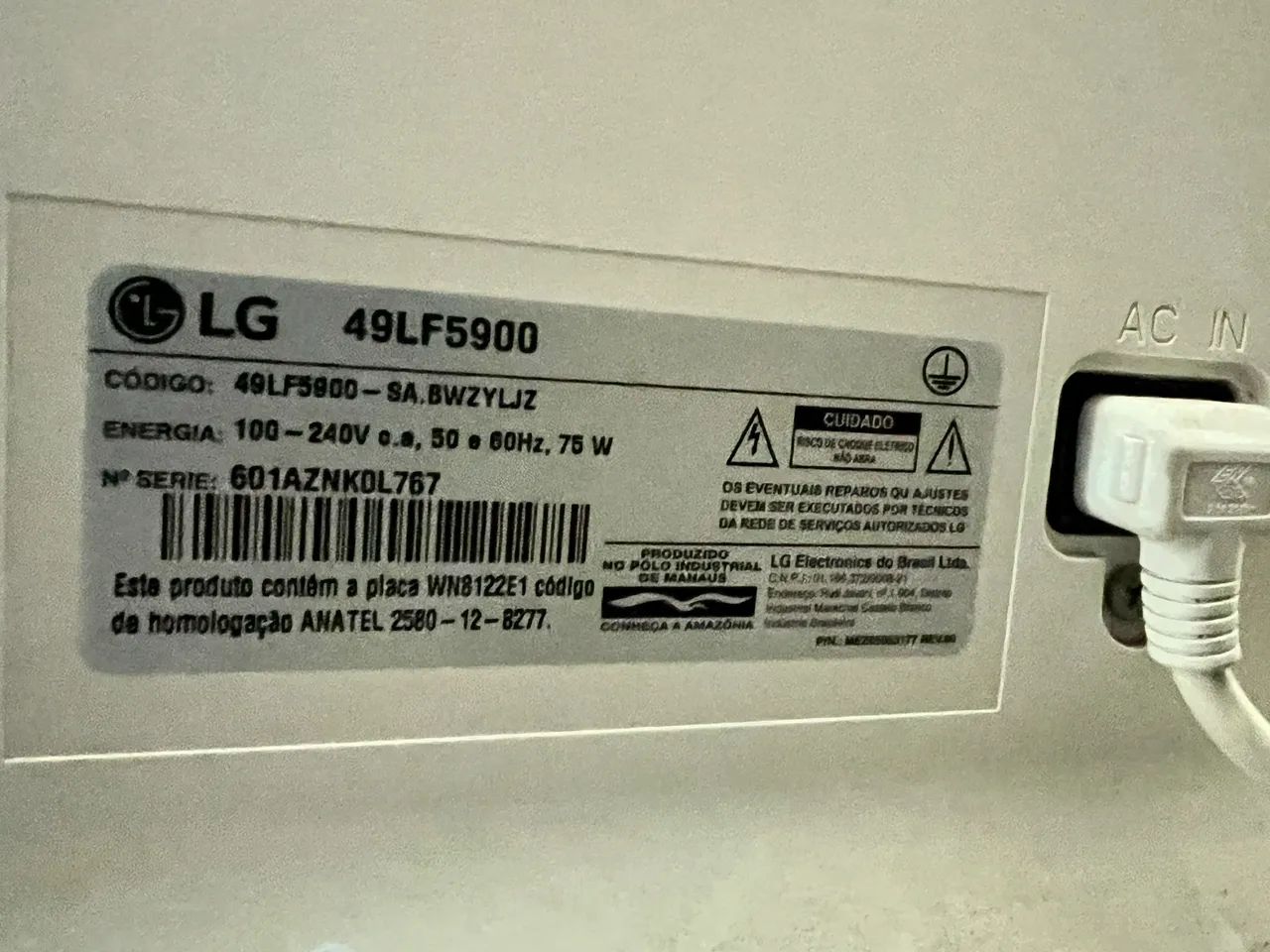 TV LG 49? tela quebrada - Foto 2