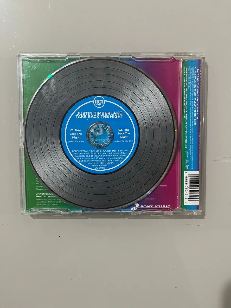 Cd single Take Back The Night - Justin Timberlake  - Foto 2