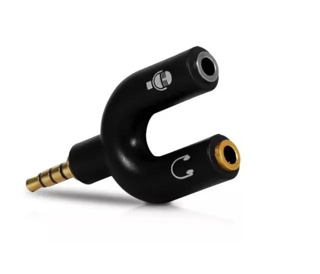 Microfone Lapela Profissional com Extensor Adaptador Celular P3/P2 M2 Preto - Foto 2