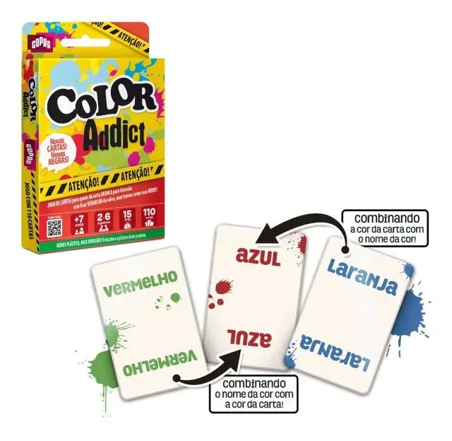 Jogo de Cartas Color Addict Original - 110 Cartas  - Foto 5