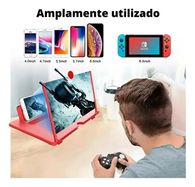Lente De Aumento Tela De Celular 3d Lupa - Melhor Preço do Planeta!! - Foto 5