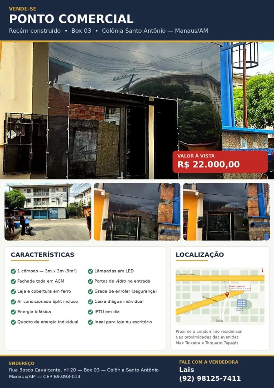 vende-se box