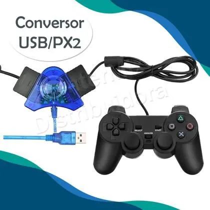 Adaptador USB Duplo para Controles PS1 / PS2