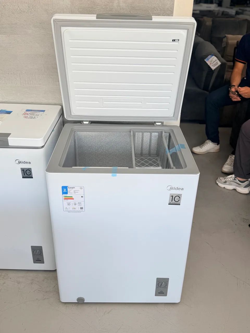 Freezer horizontal MIDEA 142 litros - inverter 