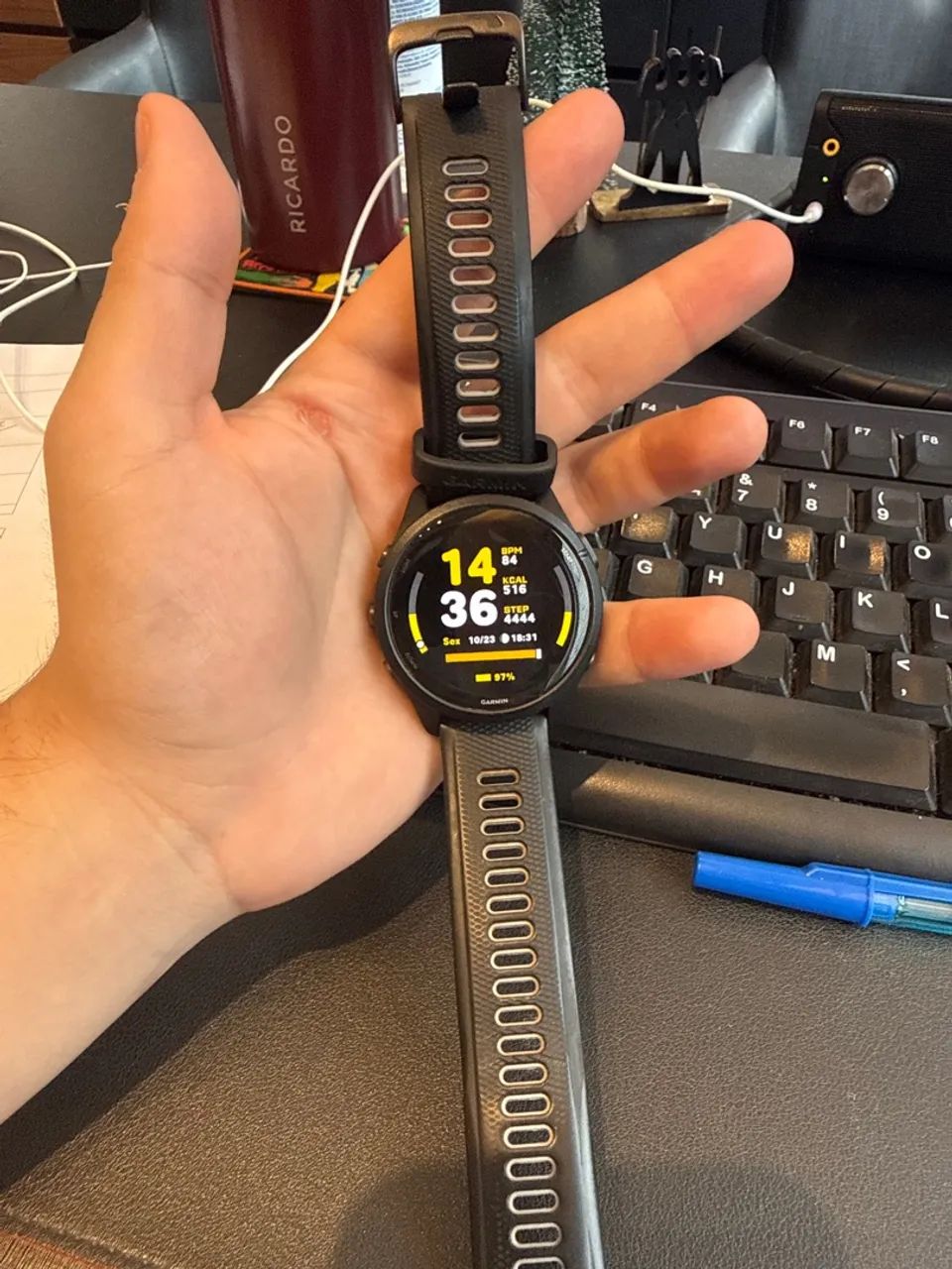 Relógio Garmin 265 music - Foto 3